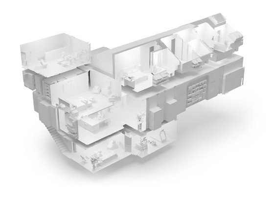 CAD file generated from a Matterport 3D scan