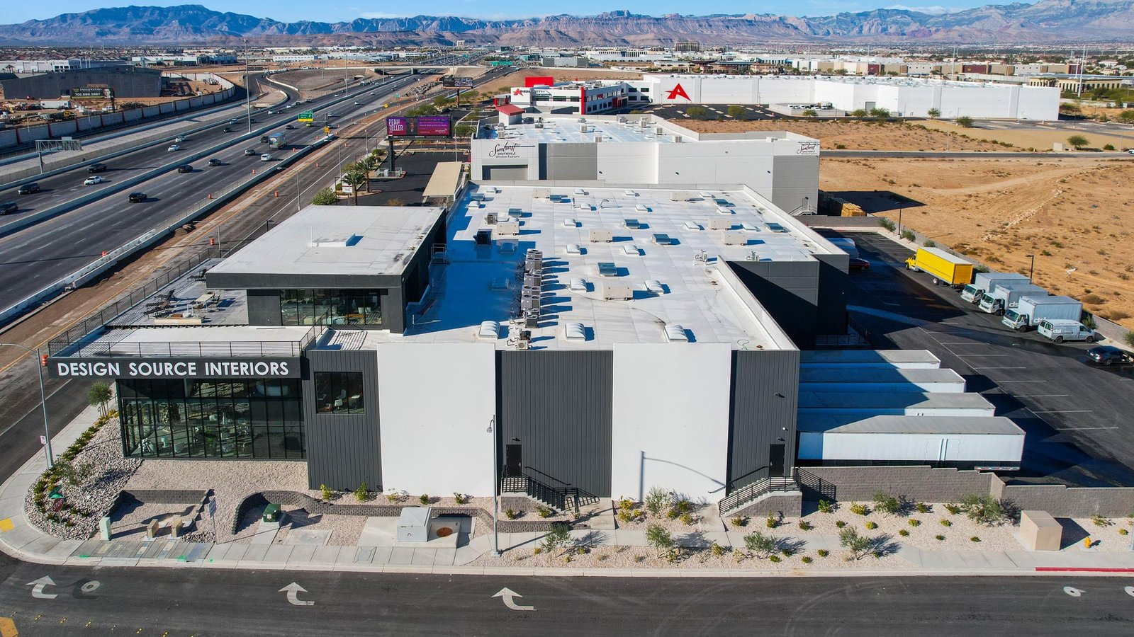 Industrial property aerial view captured by an FAA-certified drone pilot